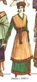 Византийских невест одевали в туники длиной до пят с длинными рукавами и высоким вырезом.